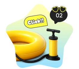 Hit [CLICK!] on the tube ring